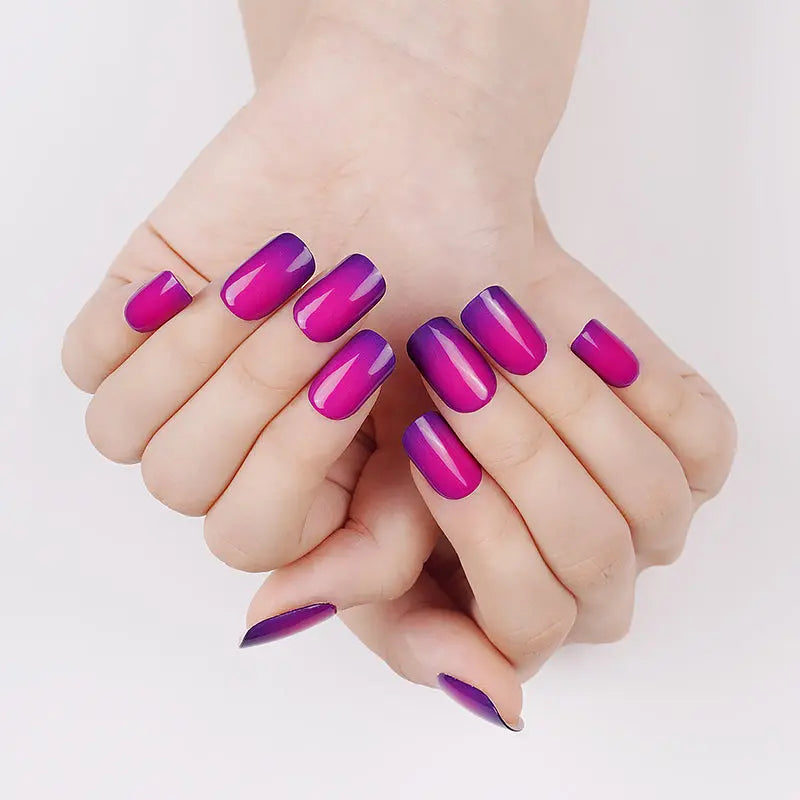 / Purple Ombre Gel — Semi-Cured Gel Nail Wraps