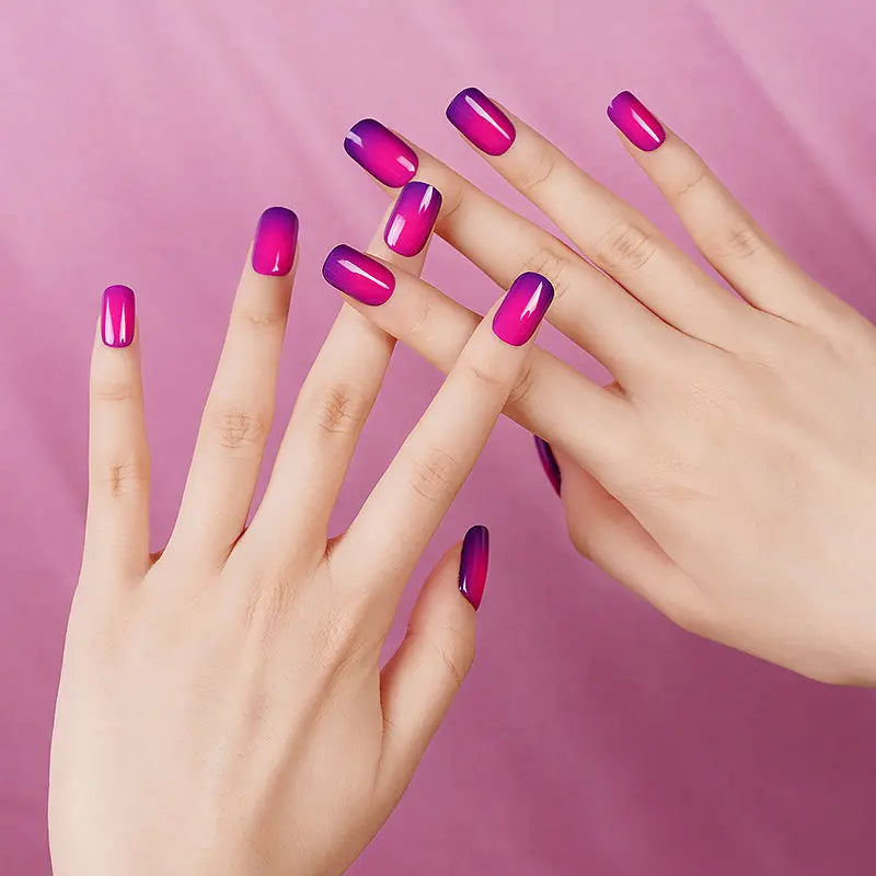 / Purple Ombre Gel — Semi-Cured Gel Nail Wraps