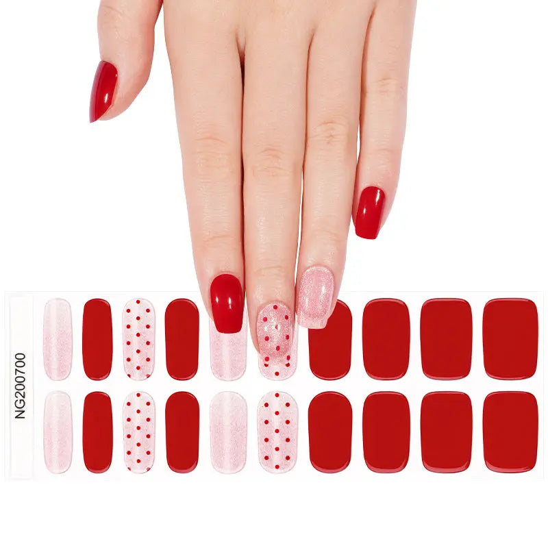 Polka Dot — Semi-Cured Gel Nail Wraps