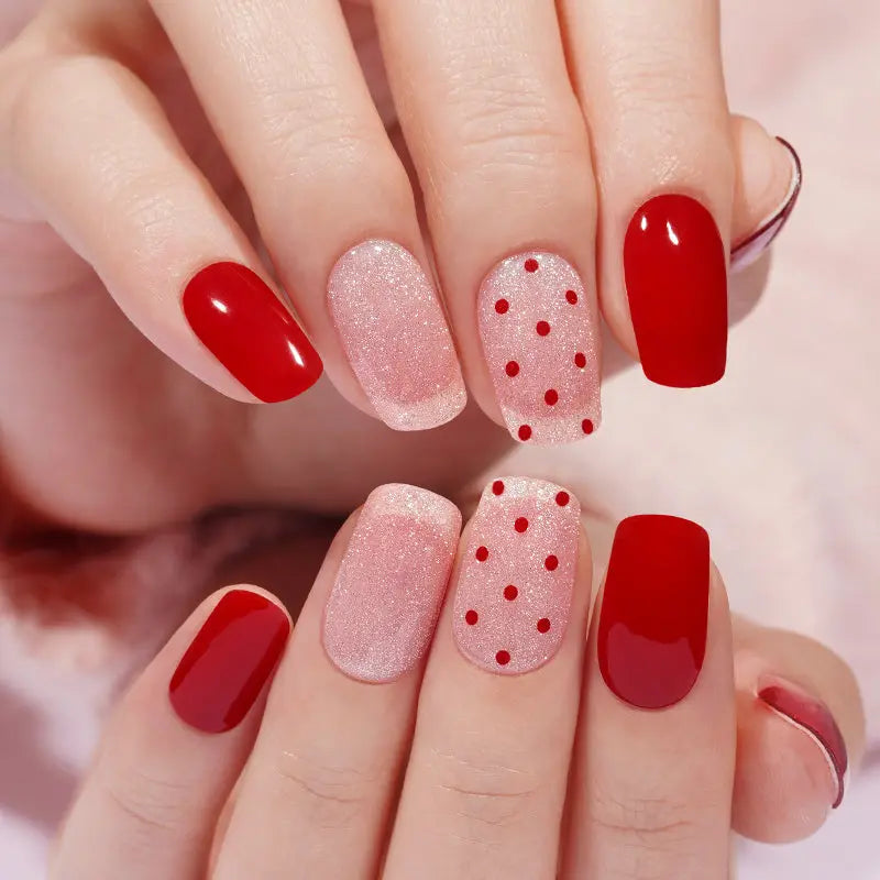Polka Dot — Semi-Cured Gel Nail Wraps