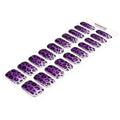 Purple Ombre Leopard — Semi-Cured Gel Nail Wraps