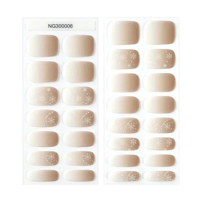 Brands Designs Snowflake — Semi-Cured Gel Nail Wraps