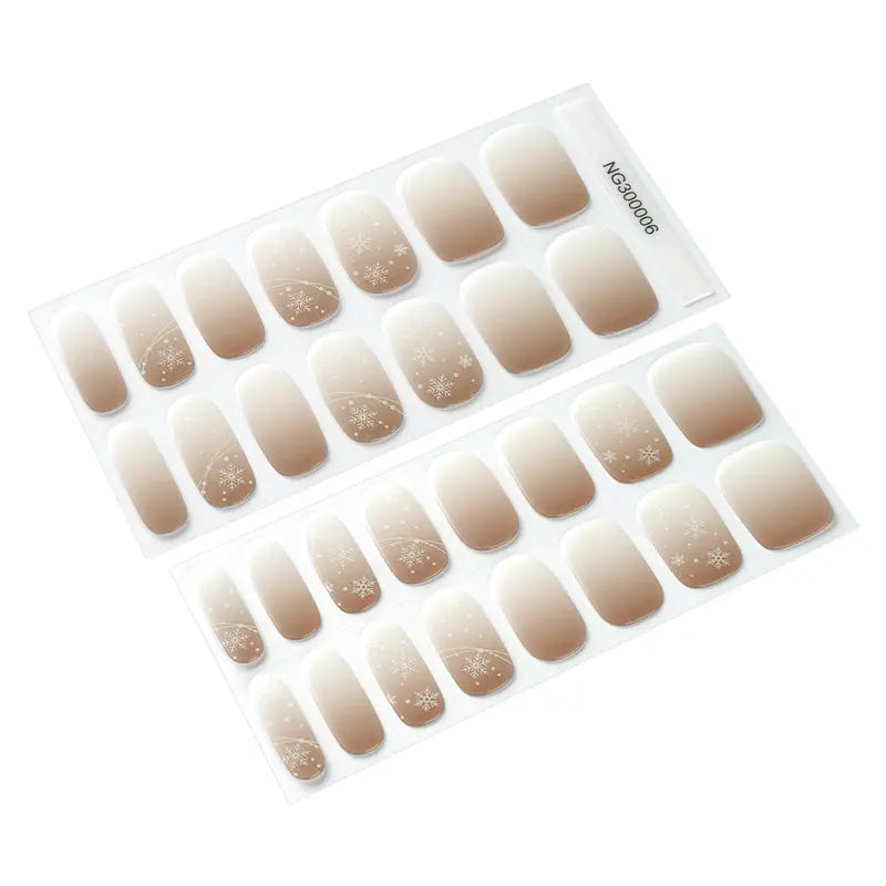 Brands Designs Snowflake — Semi-Cured Gel Nail Wraps
