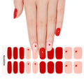 Red Heart — Semi-Cured Gel Nail Wraps