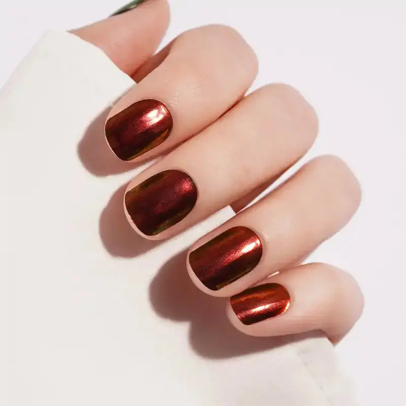 Red Mirror — Semi-Cured Gel Nail Wraps