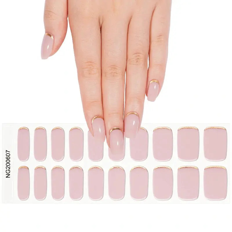 Reverse Gel Stickers Gel Suppliers — Semi-Cured Gel Nail Wraps
