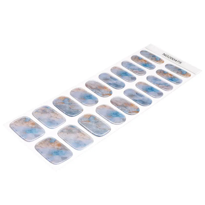 Strip Marble Gel Sticker Glitter — Semi-Cured Gel Nail Wraps