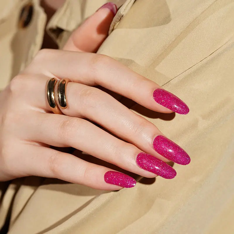 Strip Barbie Pink Sticker — Semi-Cured Gel Nail Wraps
