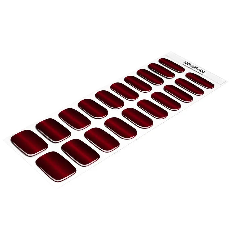 Strip Cat-eye Glitter Sticker — Semi-Cured Gel Nail Wraps