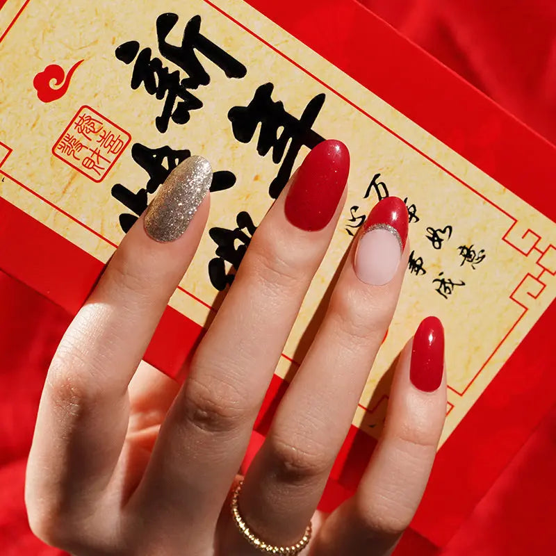 Strip Chinese New Year Sticker — Semi-Cured Gel Nail Wraps