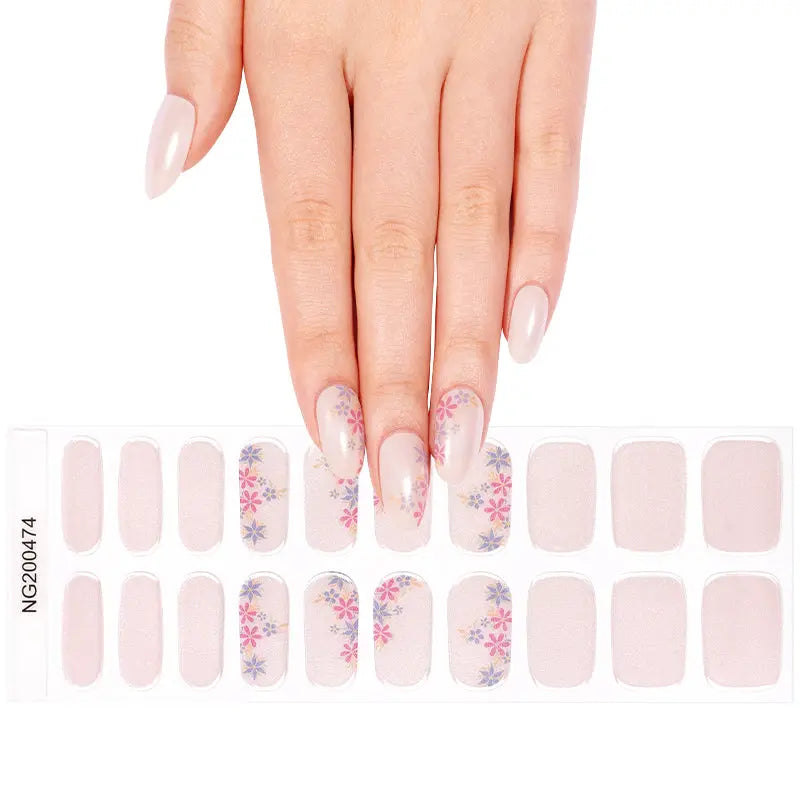 Strip Glitter Sticker — Semi-Cured Gel Nail Wraps