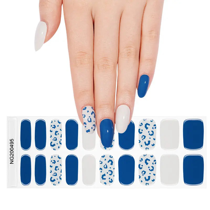 Strip Leopard Sticker — Semi-Cured Gel Nail Wraps