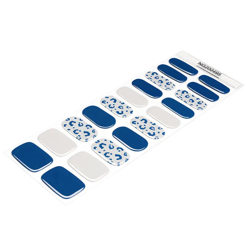 Strip Leopard Sticker — Semi-Cured Gel Nail Wraps