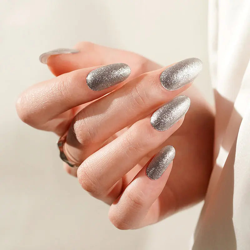 Strip Mirror Glitter Sticker — Semi-Cured Gel Nail Wraps