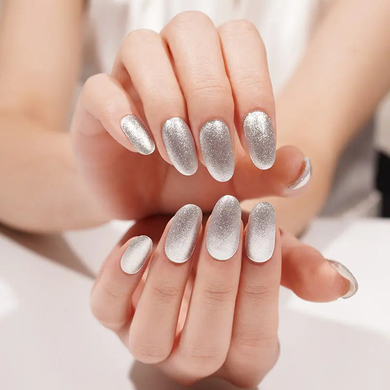 Strip Mirror Glitter Sticker — Semi-Cured Gel Nail Wraps