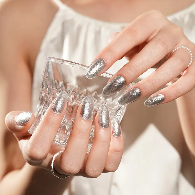 Strip Mirror Glitter Sticker — Semi-Cured Gel Nail Wraps