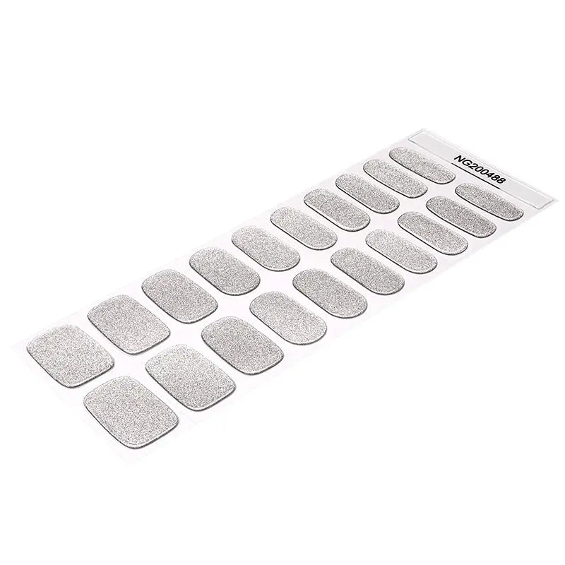 Strip Mirror Glitter Sticker — Semi-Cured Gel Nail Wraps