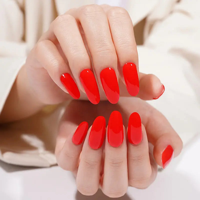 Strip Red Valentine's Day Art Sticker — Semi-Cured Gel Nail Wraps