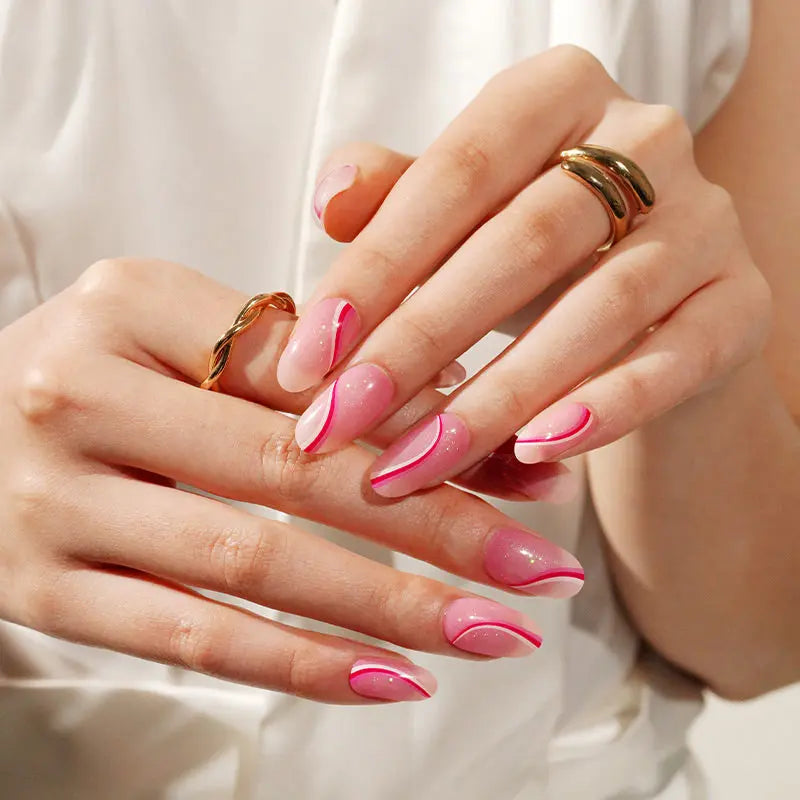 Strip Silk Ribbon Sticker — Semi-Cured Gel Nail Wraps