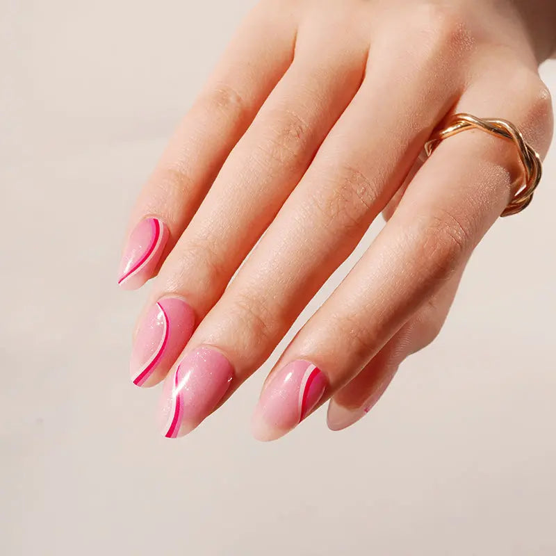 Strip Silk Ribbon Sticker — Semi-Cured Gel Nail Wraps