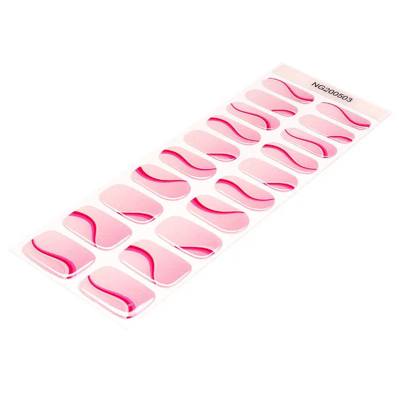 Strip Silk Ribbon Sticker — Semi-Cured Gel Nail Wraps