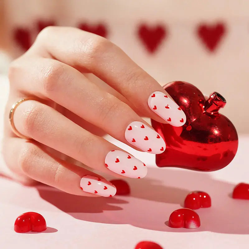Strip Valentine's Day Sticker — Semi-Cured Gel Nail Wraps