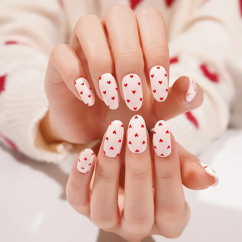 Strip Valentine's Day Sticker — Semi-Cured Gel Nail Wraps