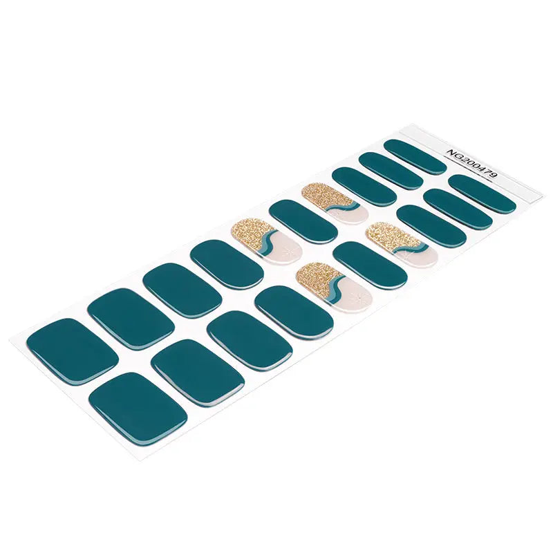 Strip Winter Snowflake Art — Semi-Cured Gel Nail Wraps