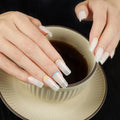 With -Designed Wraps Colorful Cuticles — Semi-Cured Gel Nail Wraps