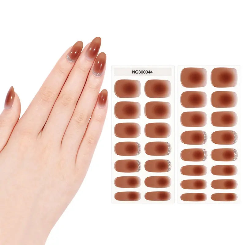 Strip Ombre Gel Sticker — Semi-Cured Gel Nail Wraps