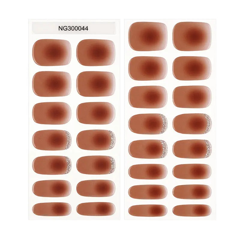Strip Ombre Gel Sticker — Semi-Cured Gel Nail Wraps