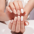Silvery Glitter Strips Gel Stickers Wraps — Semi-Cured Gel Nail Wraps