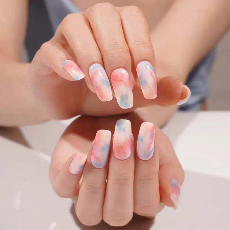Tie-Dye Gel Stickers – Fashion — Semi-Cured Gel Nail Wraps