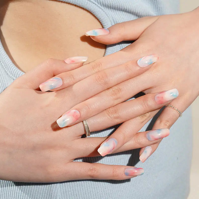 Tie-Dye Gel Stickers – Fashion — Semi-Cured Gel Nail Wraps