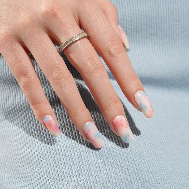 Tie-Dye Gel Stickers – Fashion — Semi-Cured Gel Nail Wraps