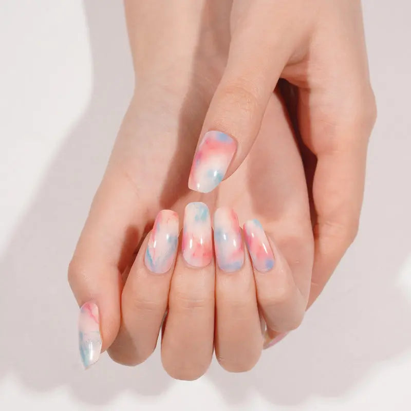 Tie-Dye Gel Stickers – Fashion — Semi-Cured Gel Nail Wraps