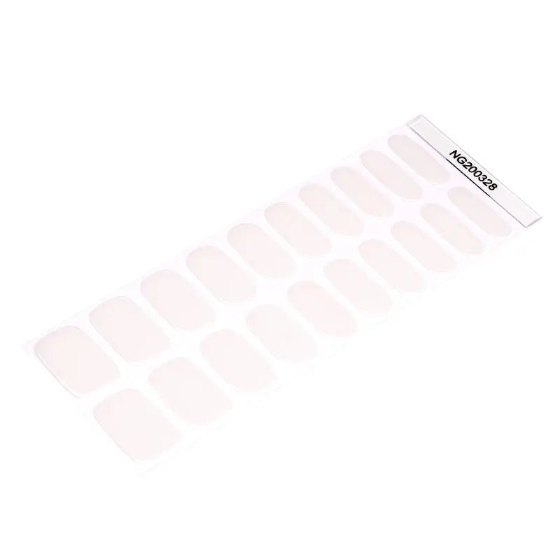 Transparent Pink Hazy Pink Art — Semi-Cured Gel Nail Wraps