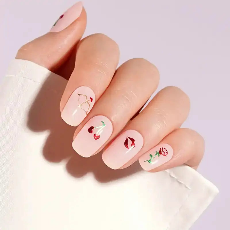 Valentine's Day — Semi-Cured Gel Nail Wraps