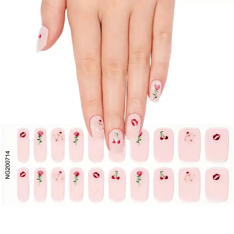 Valentine's Day — Semi-Cured Gel Nail Wraps