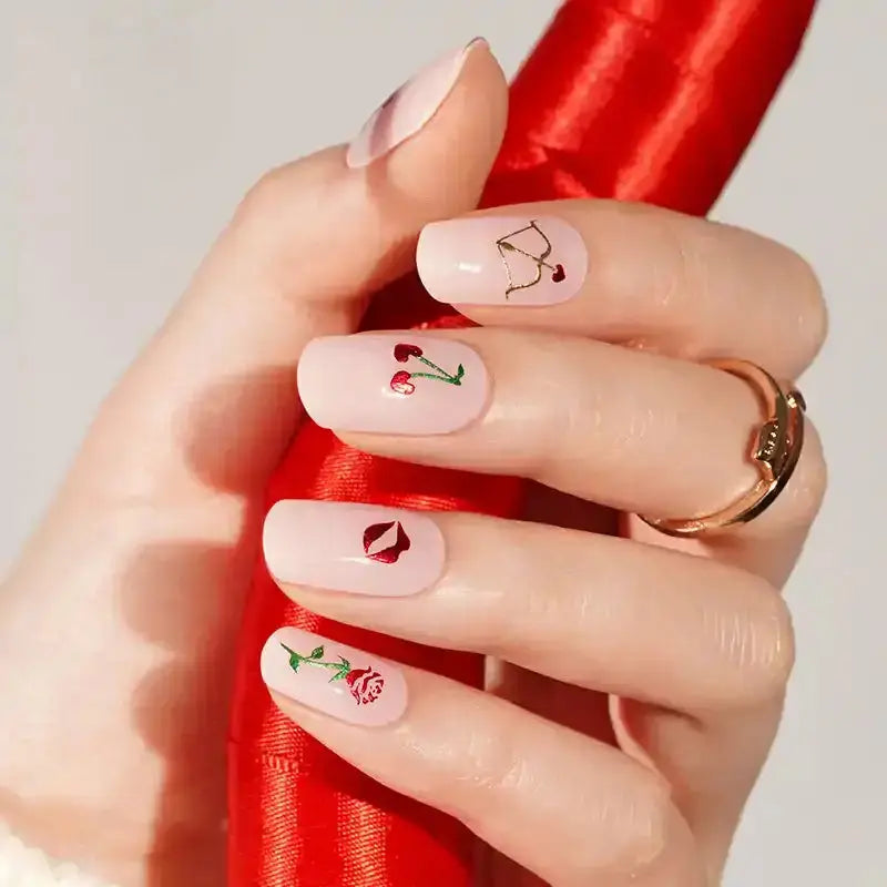 Valentine's Day — Semi-Cured Gel Nail Wraps