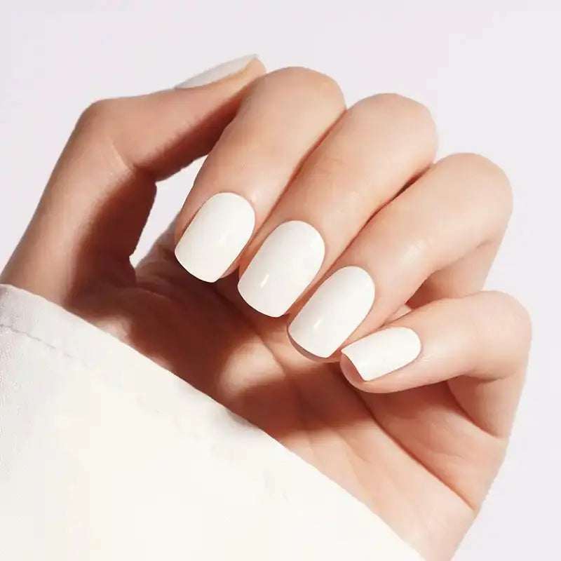 White Solid — Semi-Cured Gel Nail Wraps