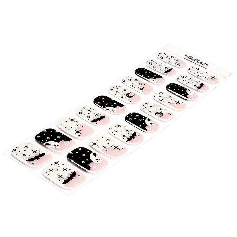 2025 Halloween Glow In The Dark Gel — Semi-Cured Gel Nail Wraps