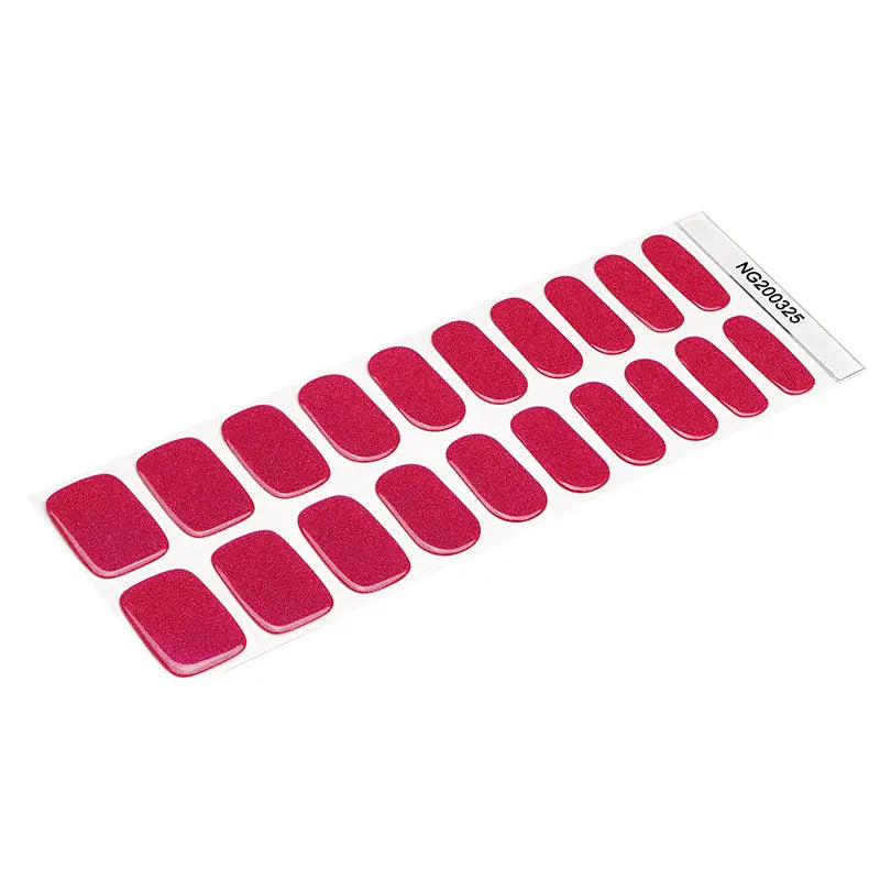 Amaranth Laser Glitter Gel — Semi-Cured Gel Nail Wraps