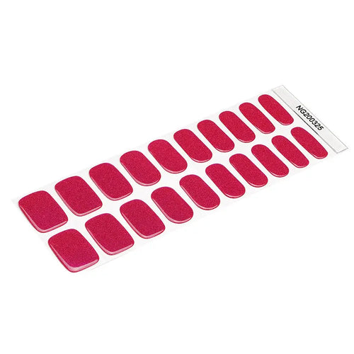 Amaranth Laser Glitter Gel — Semi-Cured Gel Nail Wraps