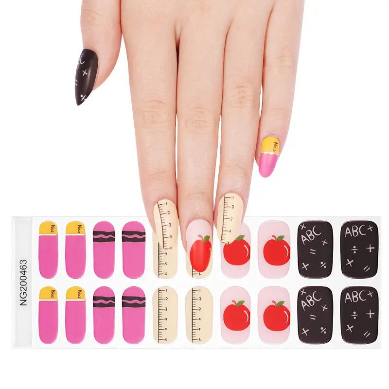 Apple Gel Designs — Semi-Cured Gel Nail Wraps