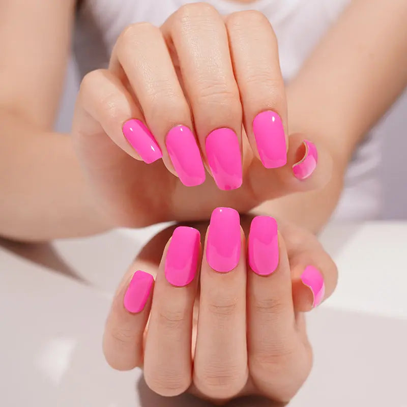 Barbie Pink – & Customization Available — Semi-Cured Gel Nail Wraps