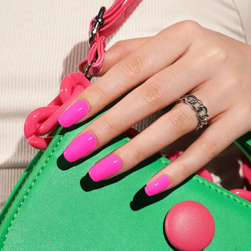 Barbie Pink – & Customization Available — Semi-Cured Gel Nail Wraps