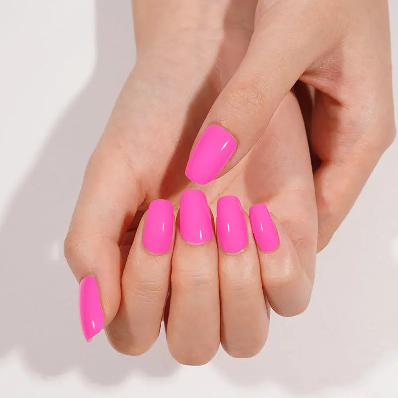 Barbie Pink – & Customization Available — Semi-Cured Gel Nail Wraps