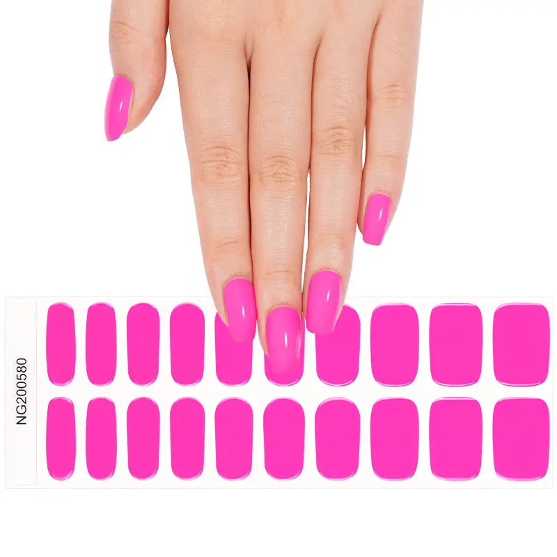 Barbie Pink – & Customization Available — Semi-Cured Gel Nail Wraps