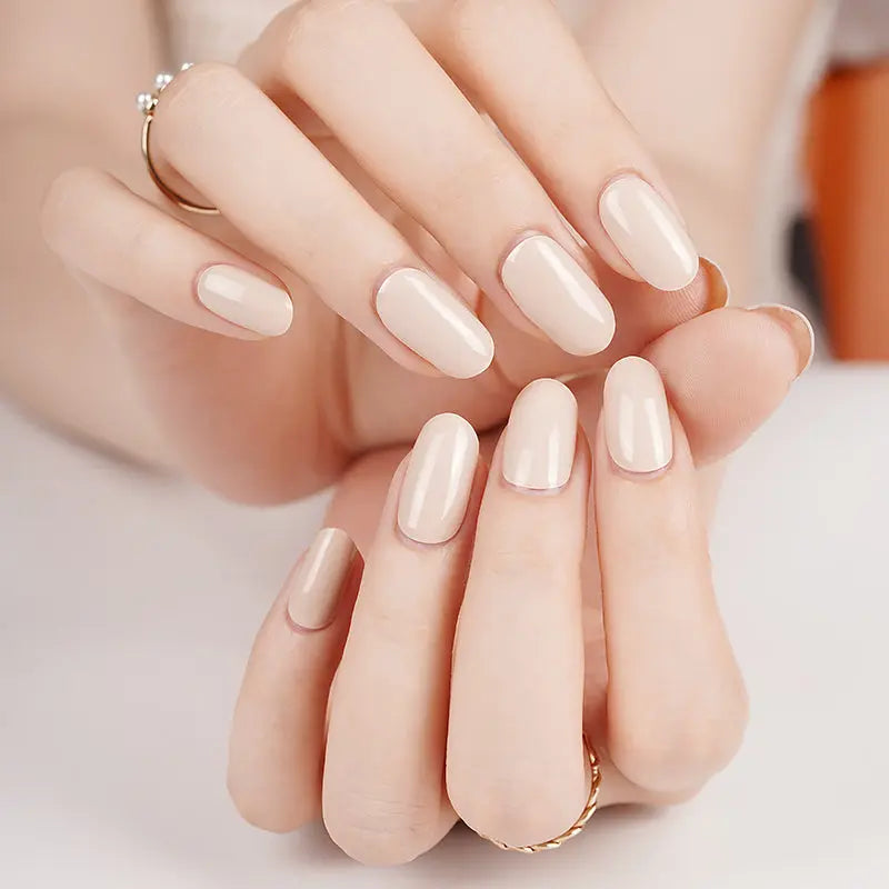 Beach Beige With Uv Light — Semi-Cured Gel Nail Wraps